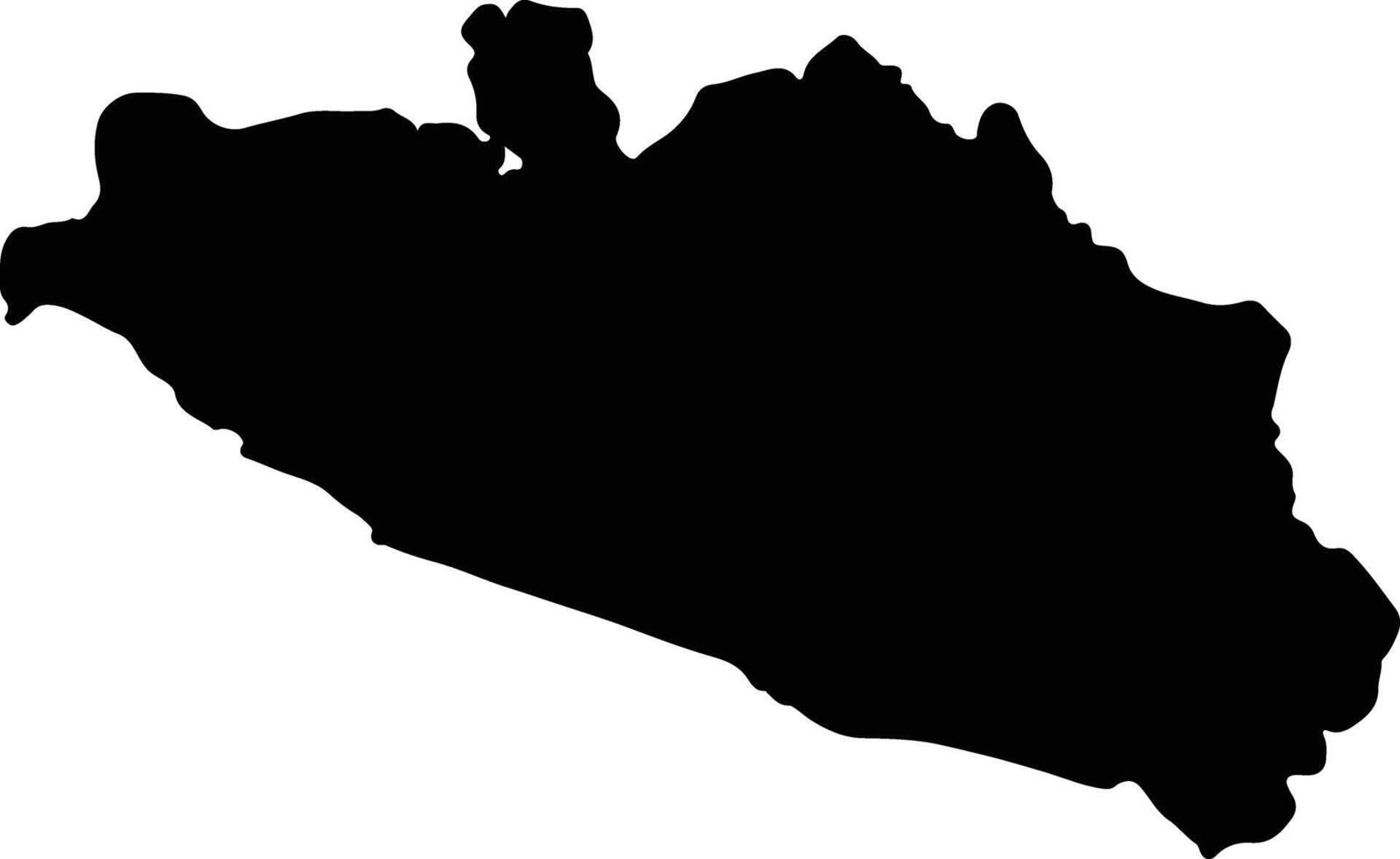 guerrero Messico silhouette carta geografica vettore