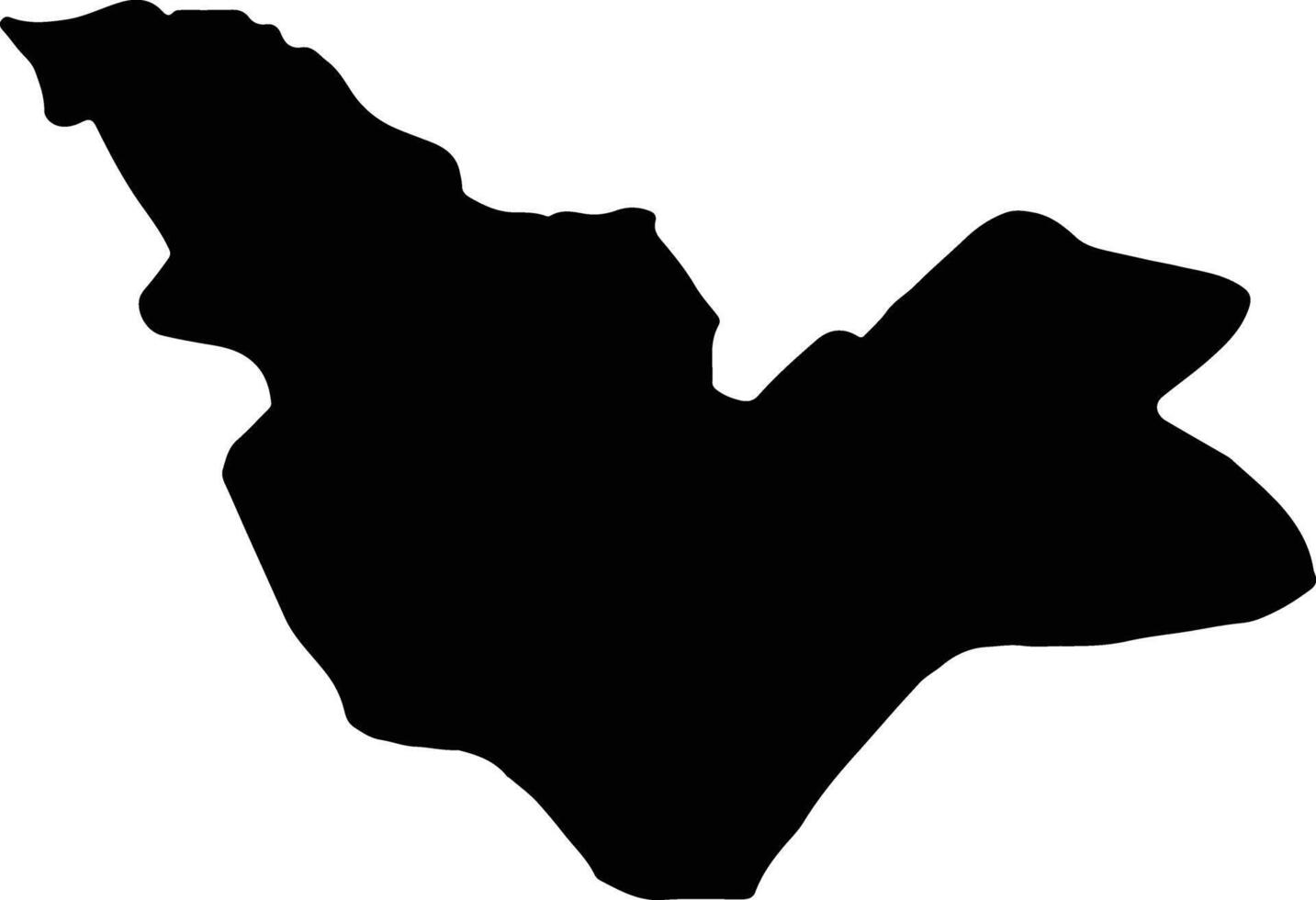 fes - boulemane Marocco silhouette carta geografica vettore