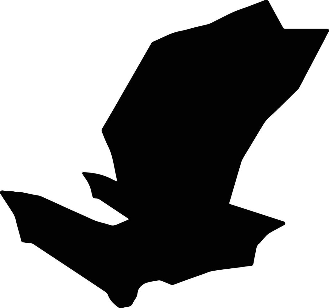 ibanda Uganda silhouette carta geografica vettore