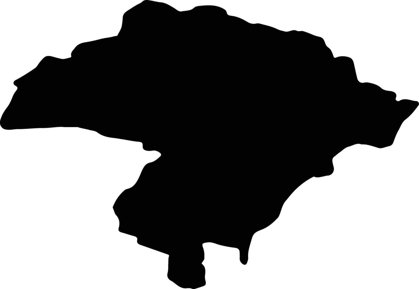 iringa unito repubblica di Tanzania silhouette carta geografica vettore