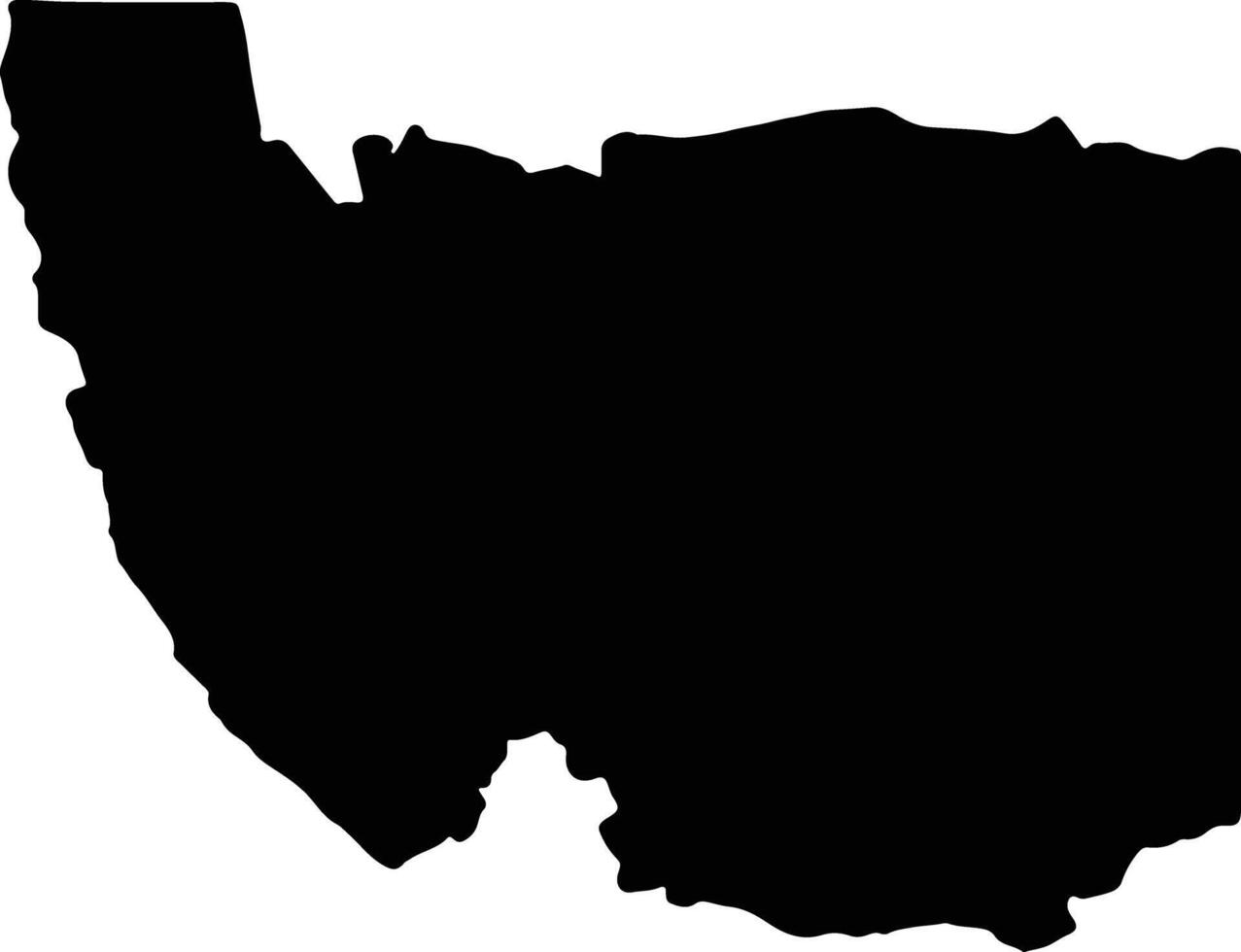 cara namibia silhouette carta geografica vettore