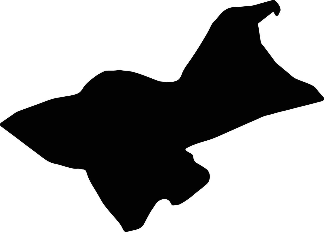 manubah tunisia silhouette carta geografica vettore