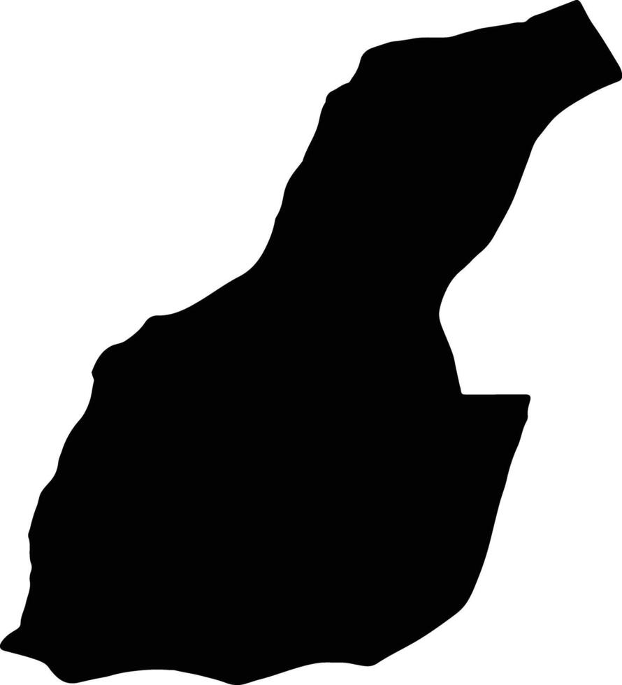 laayoune - boujdour - Sakia EL hamra Marocco silhouette carta geografica vettore