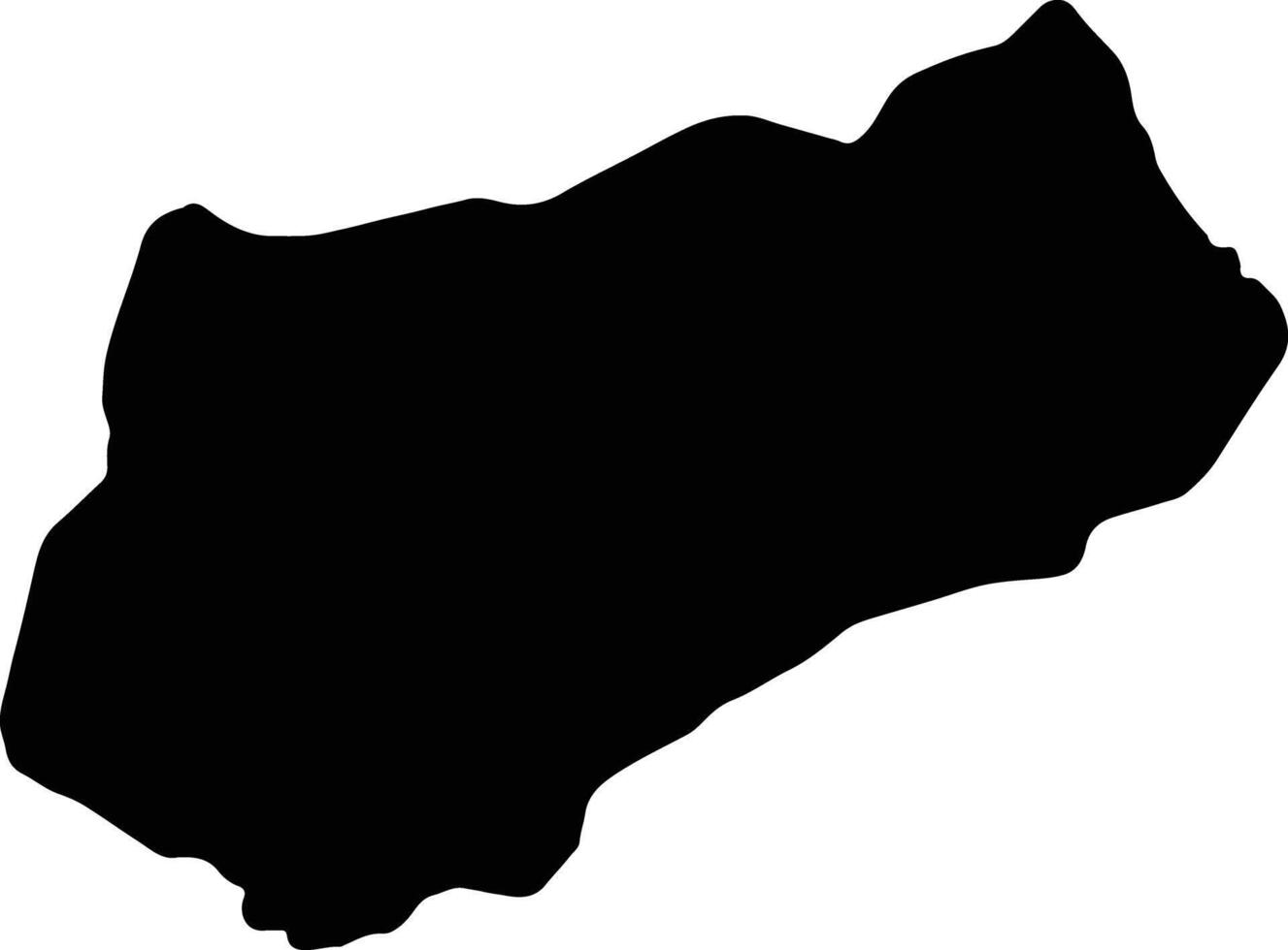 logone occidentale chad silhouette carta geografica vettore