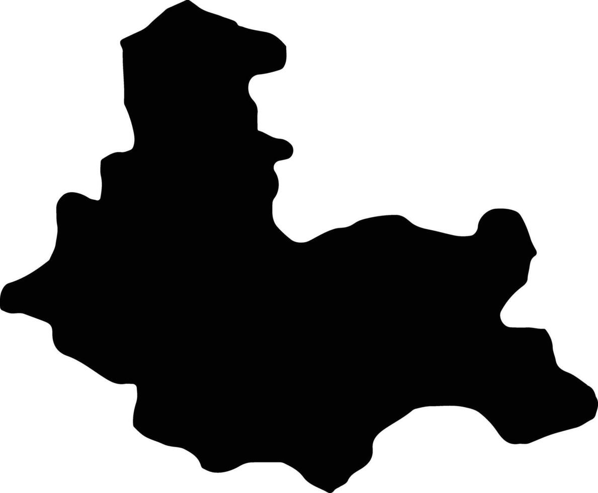 kumanovo macedonia silhouette carta geografica vettore