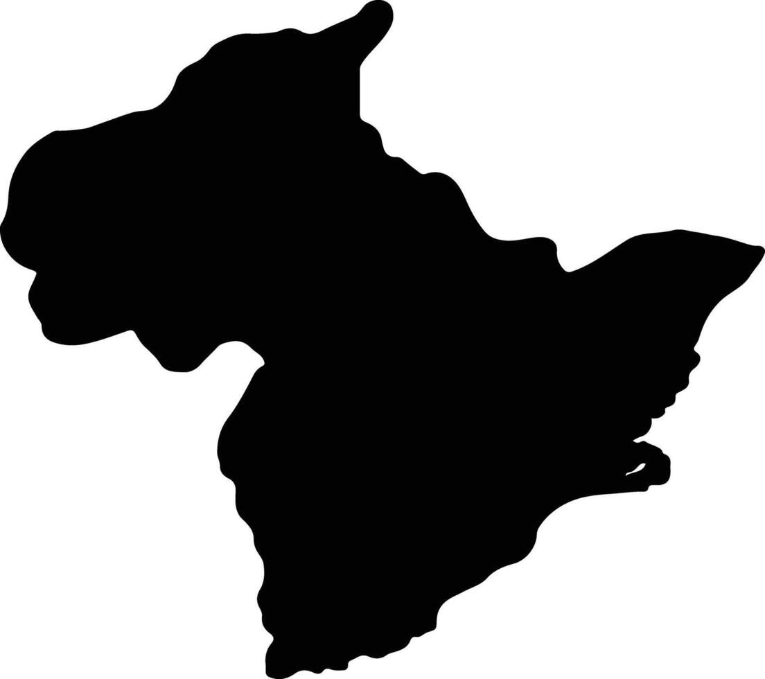 otago nuovo Zelanda silhouette carta geografica vettore
