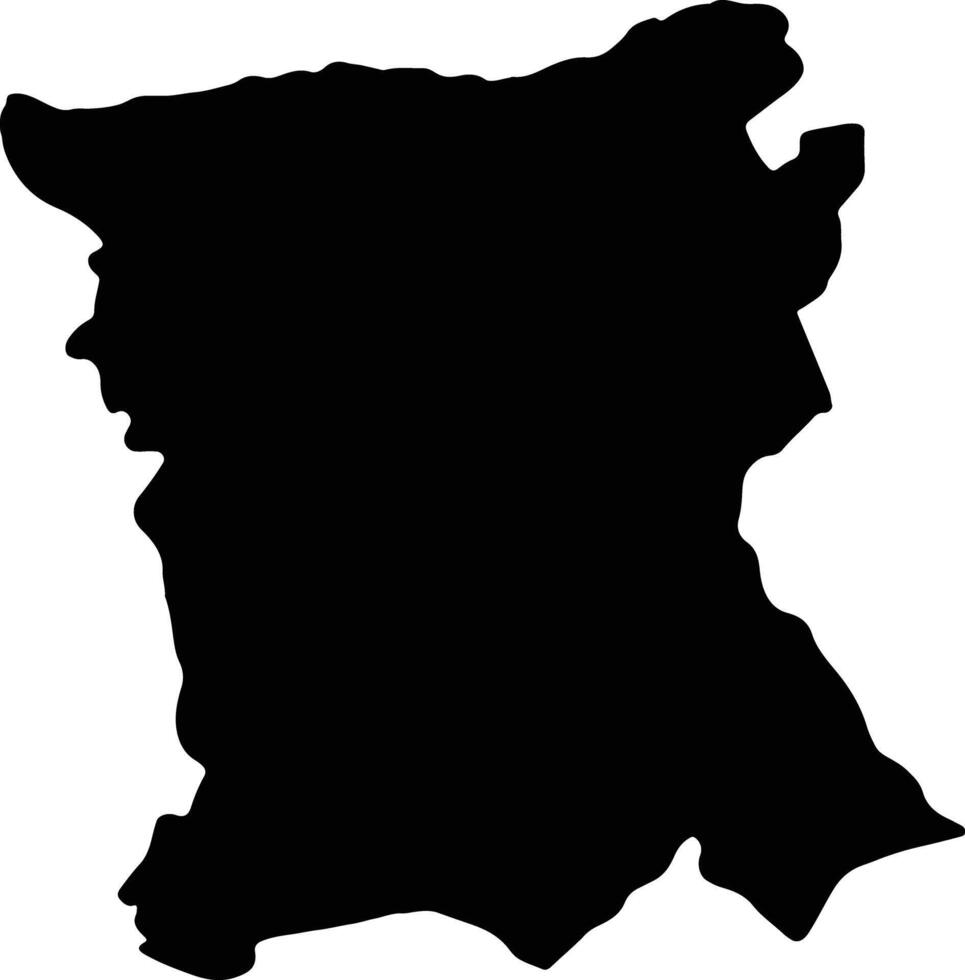 san pedro paraguay silhouette carta geografica vettore