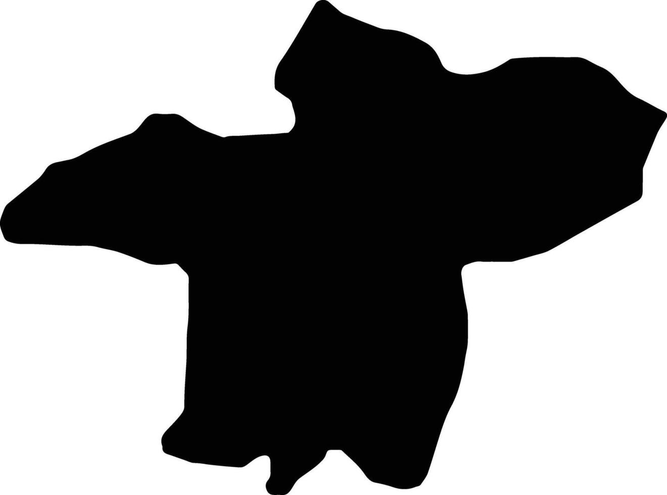 skopje macedonia silhouette carta geografica vettore