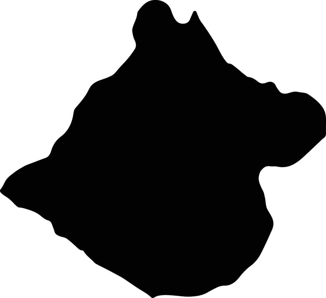 tacna Perù silhouette carta geografica vettore
