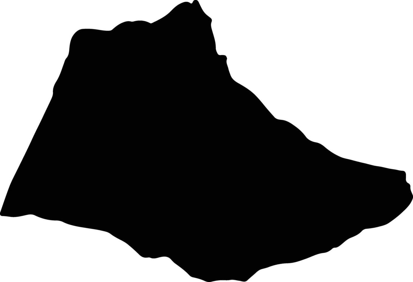 tanger - tetouan Marocco silhouette carta geografica vettore