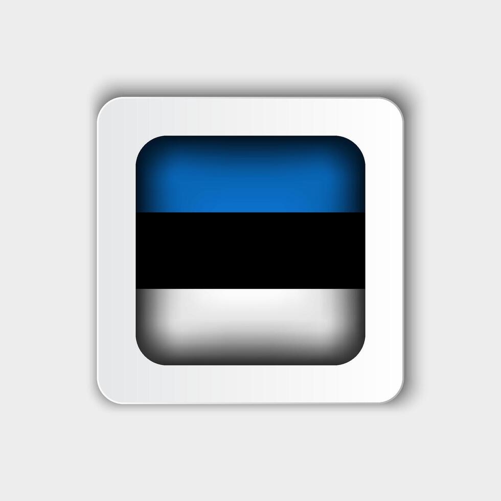 Estonia bandiera pulsante piatto design vettore