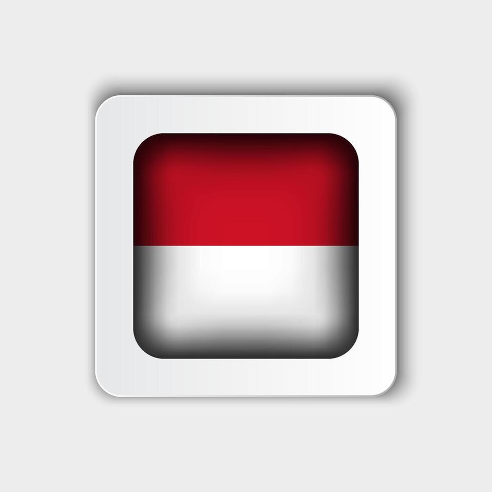 Indonesia bandiera pulsante piatto design vettore