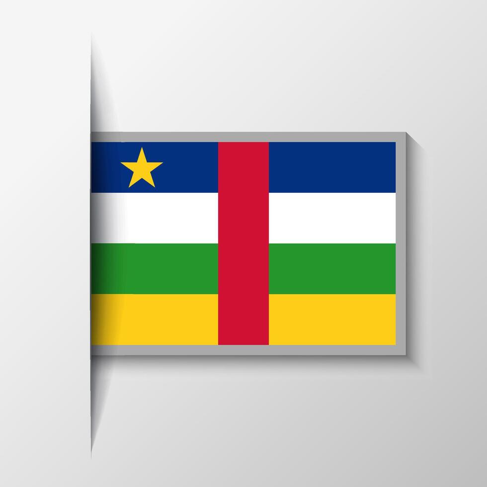 vettore rettangolare centrale africano repubblica bandiera sfondo