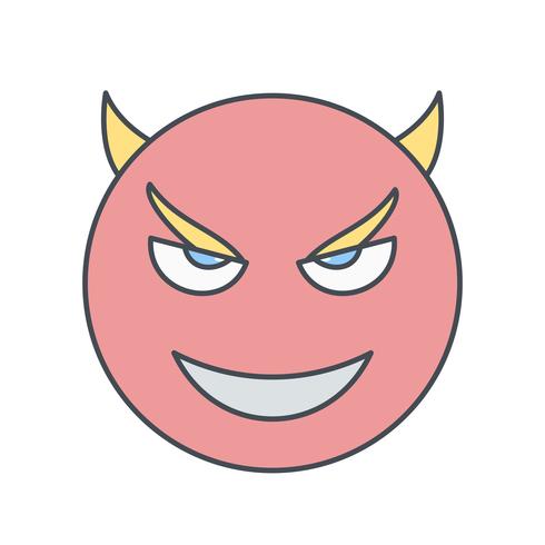 icona di vettore del diavolo emoji