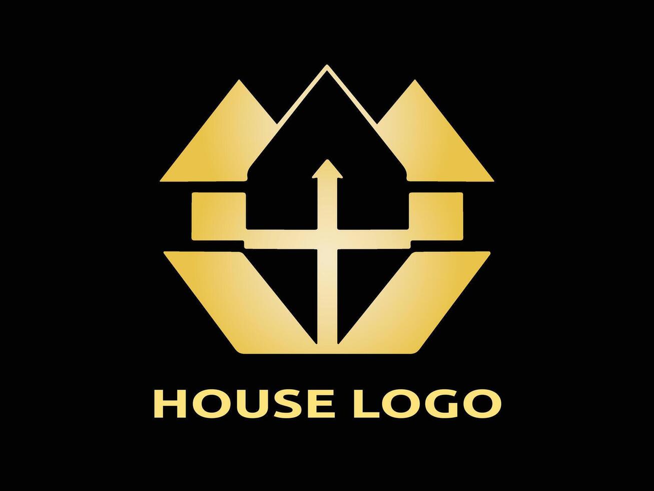 Casa logo design icona simbolo vettore modello.