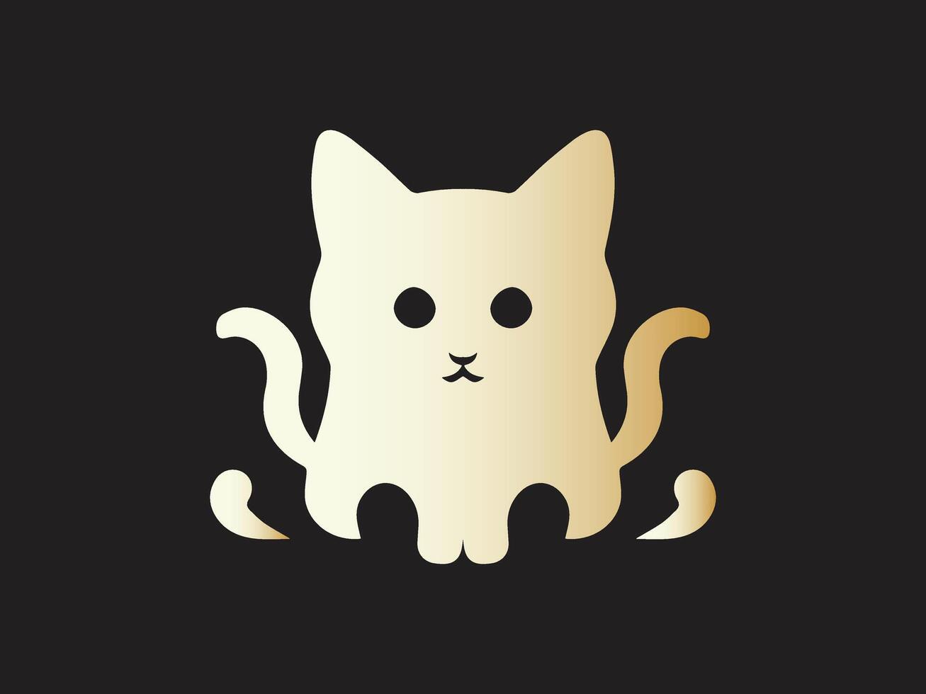 gatto logo design icona simbolo vettore modello