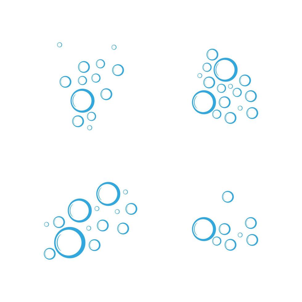 modello di progettazione dell'illustrazione di vettore dell'acqua della bolla