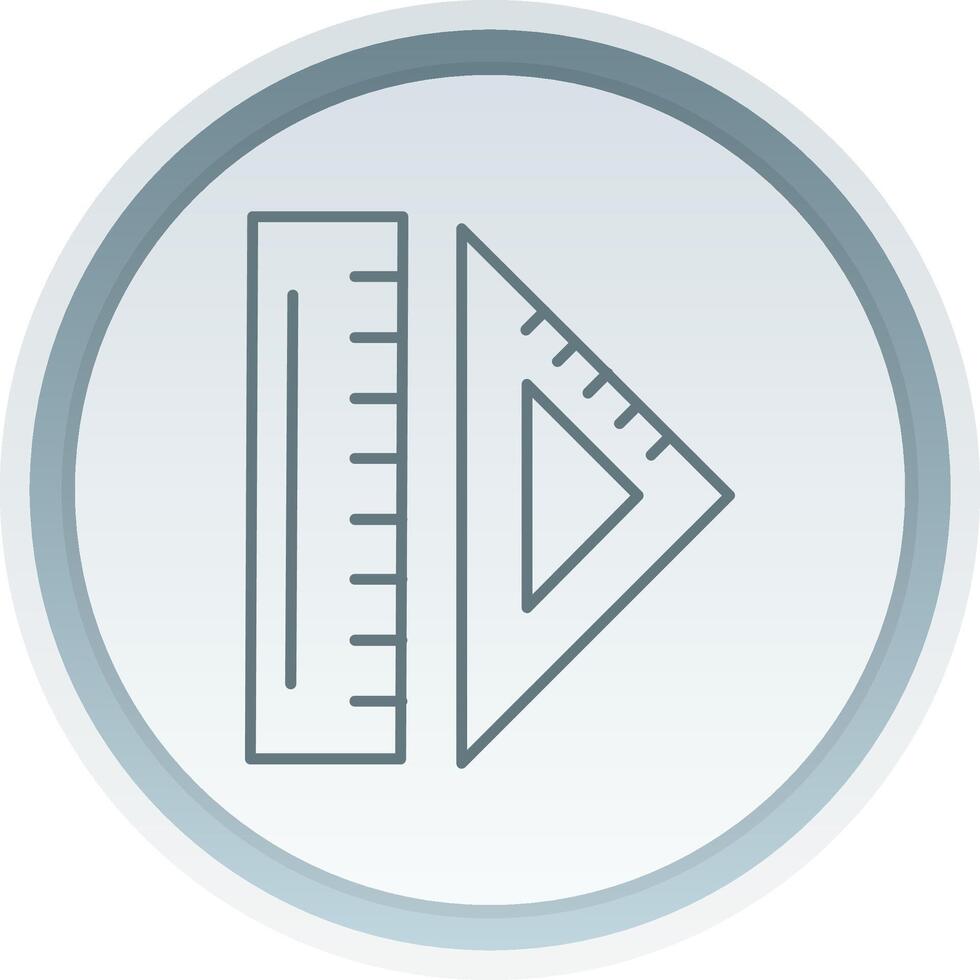 righello lineare pulsante icona vettore