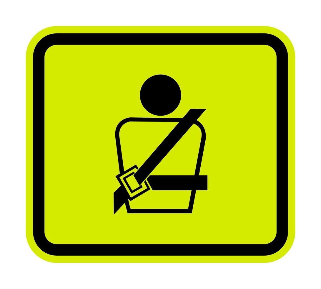 Icona ppe. indossare un simbolo della cintura di sicurezza isolato su sfondo bianco, illustrazione eps.10 vettore