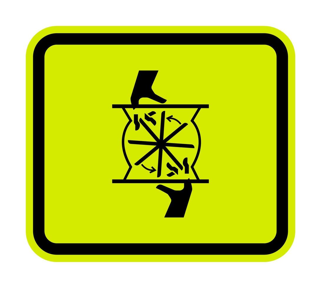 taglio delle dita rotanti lama simbolo segno, illustrazione vettoriale, isolare su sfondo bianco etichetta .eps10 vettore