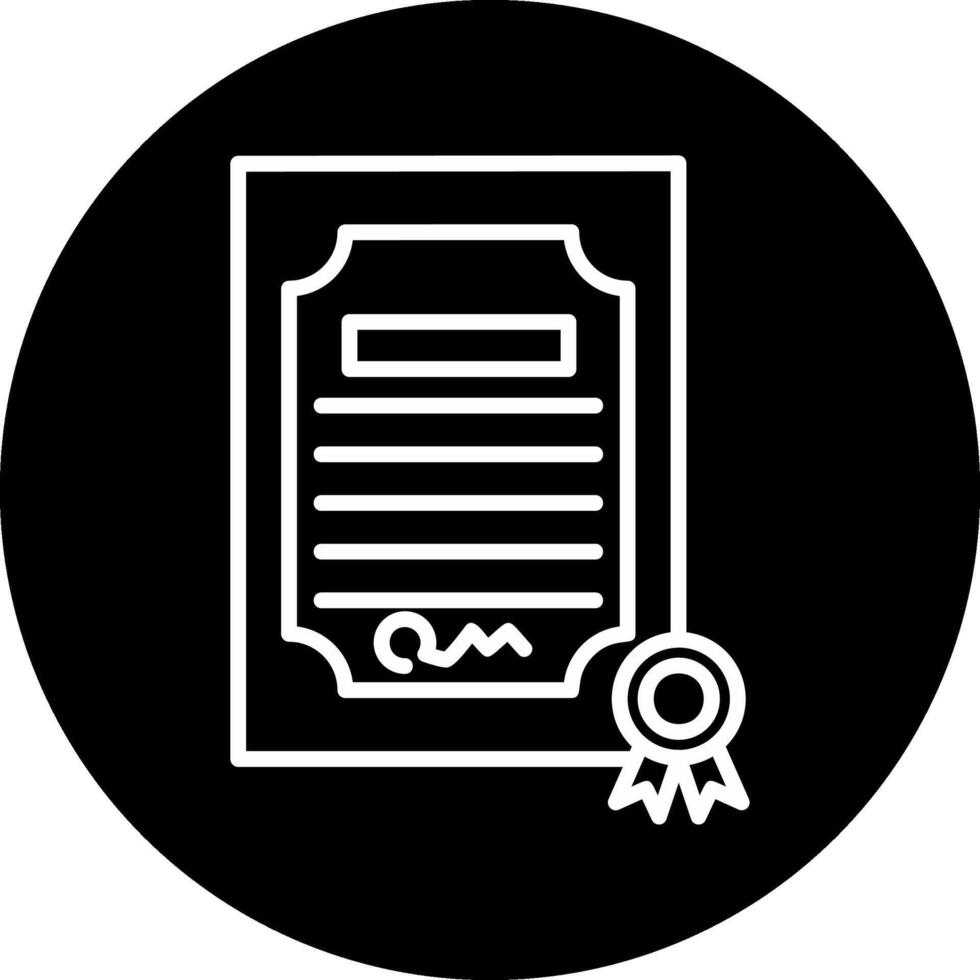 certificato vecto icona vettore