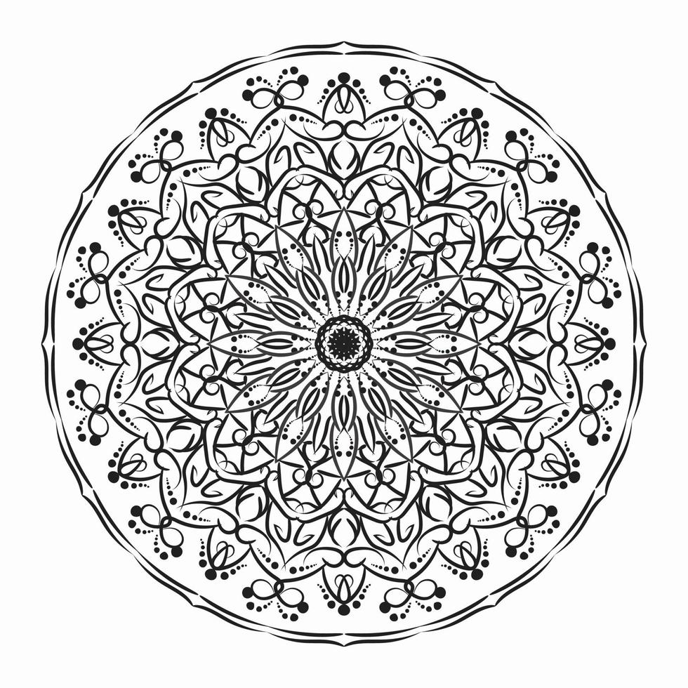 vettore cerchio astratto rotondo. stile mandala.