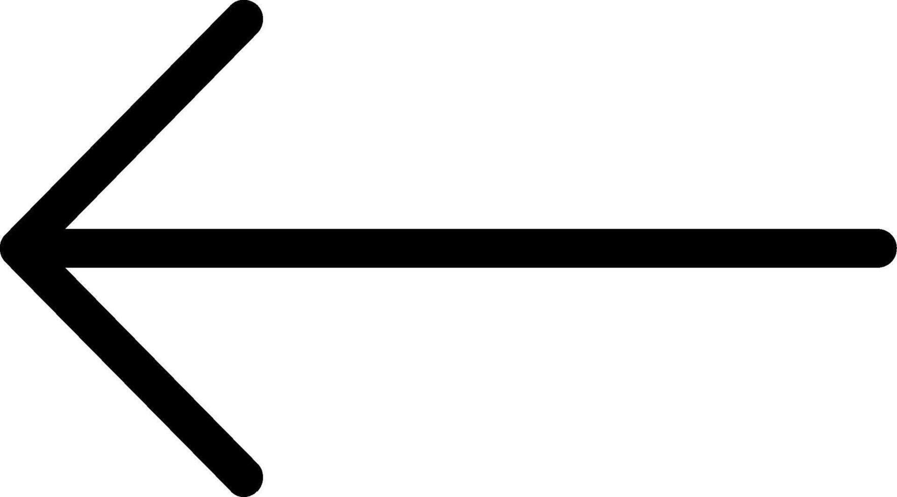 sinistra freccia vettore icona