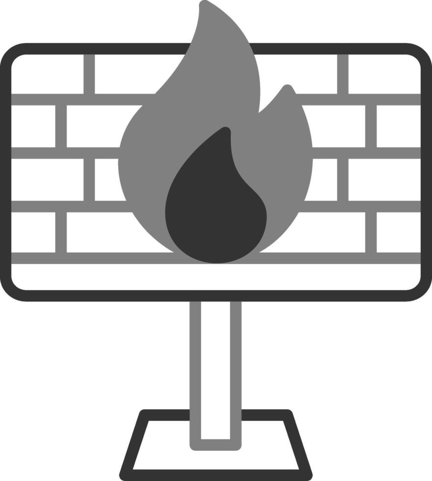icona di vettore del firewall