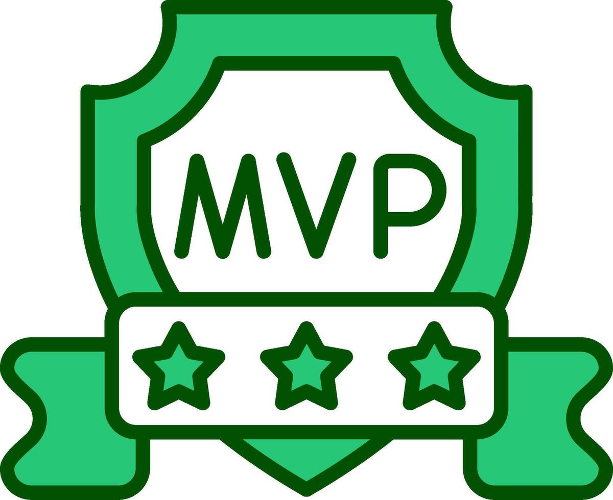 mvp vettore icona