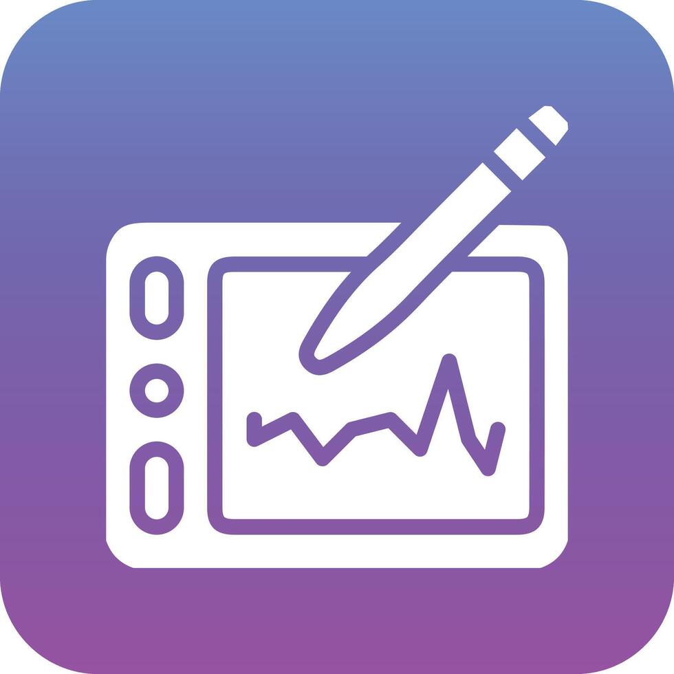 grafico tavoletta vettore icona