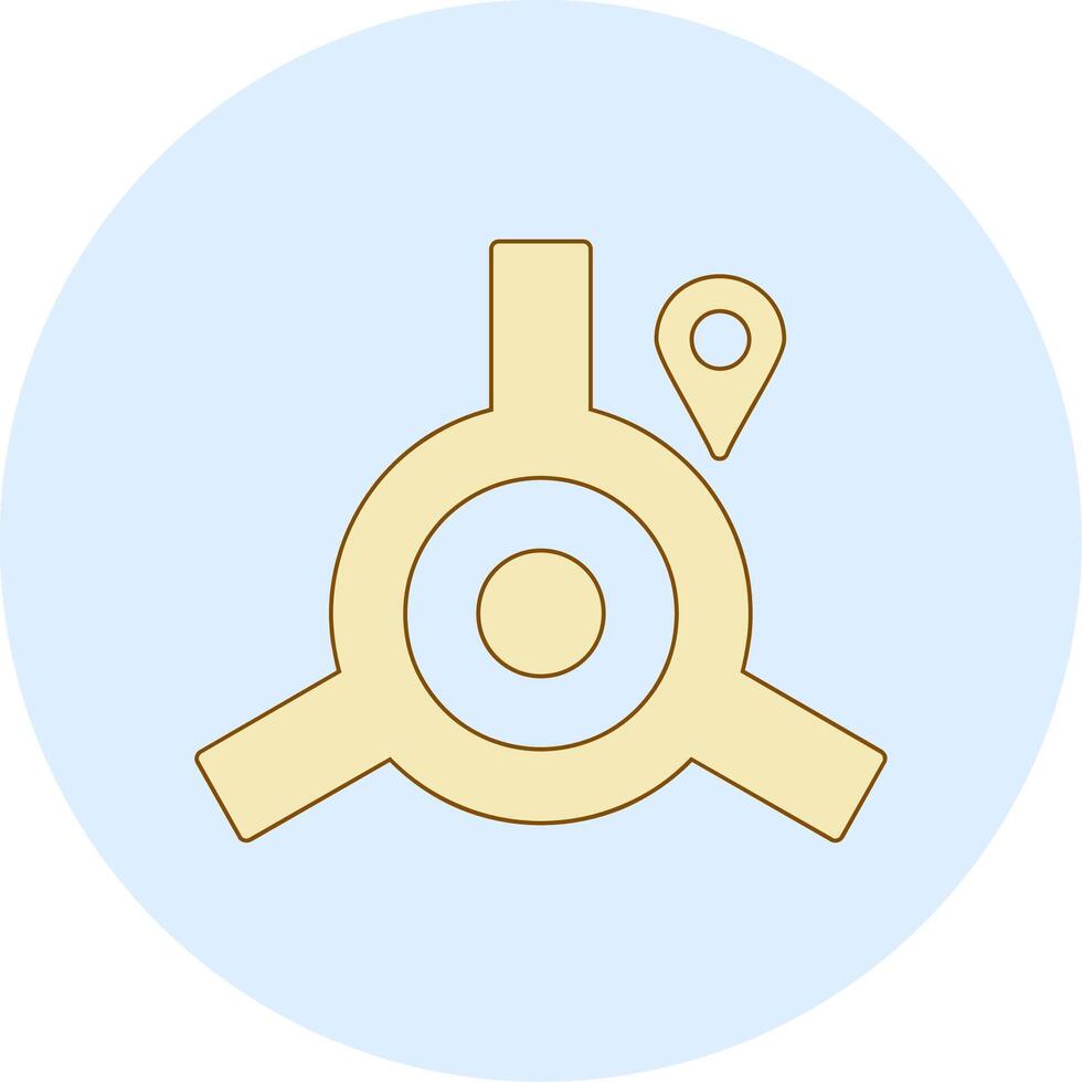 rotatoria vettore icona