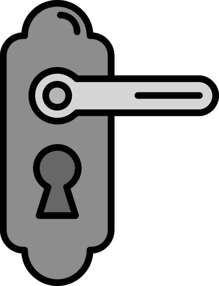 porta serratura vettore icona