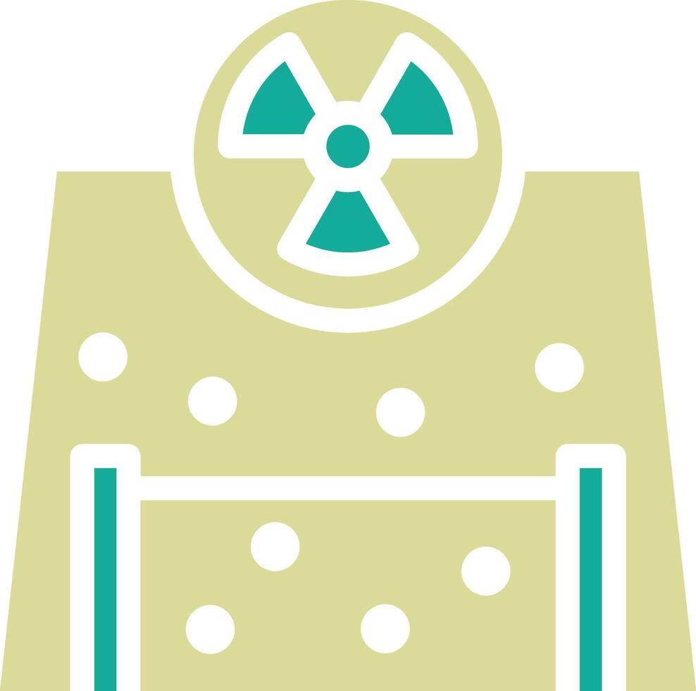 radioattivo vettore icona