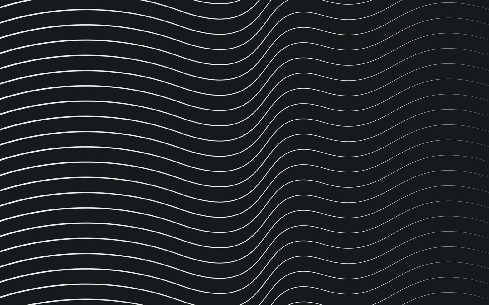 la linea senza cuciture astratta delle onde modella lo sfondo in bianco e nero vettore