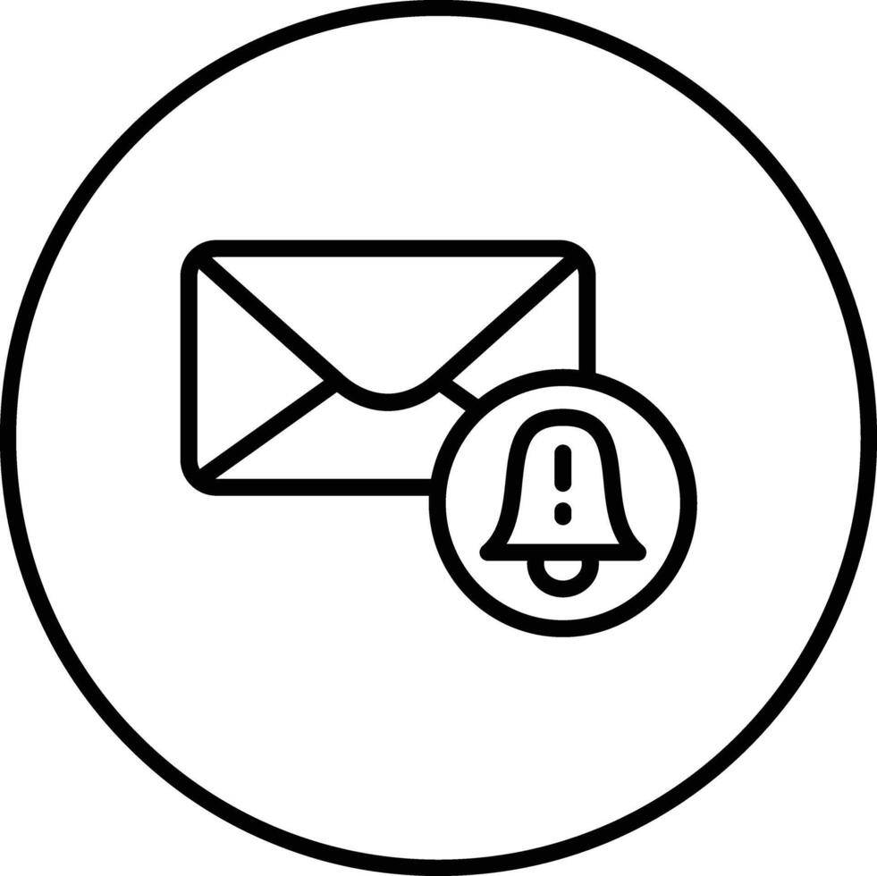 e-mail notifica vettore icona