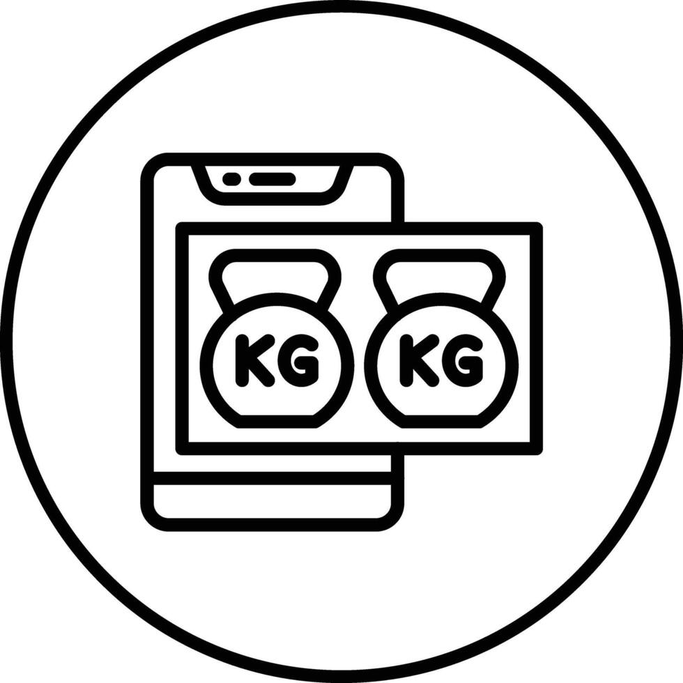 kettlebell vettore icona