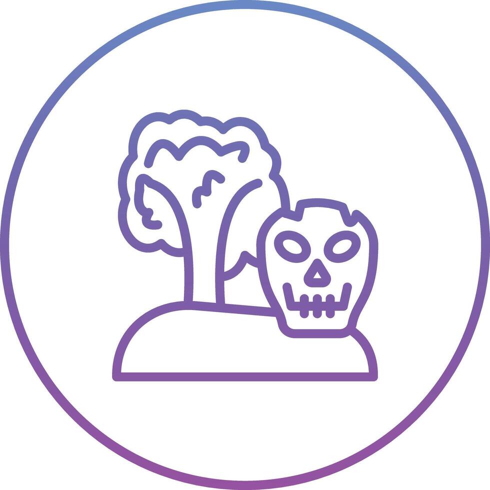 cranio isola vettore icona