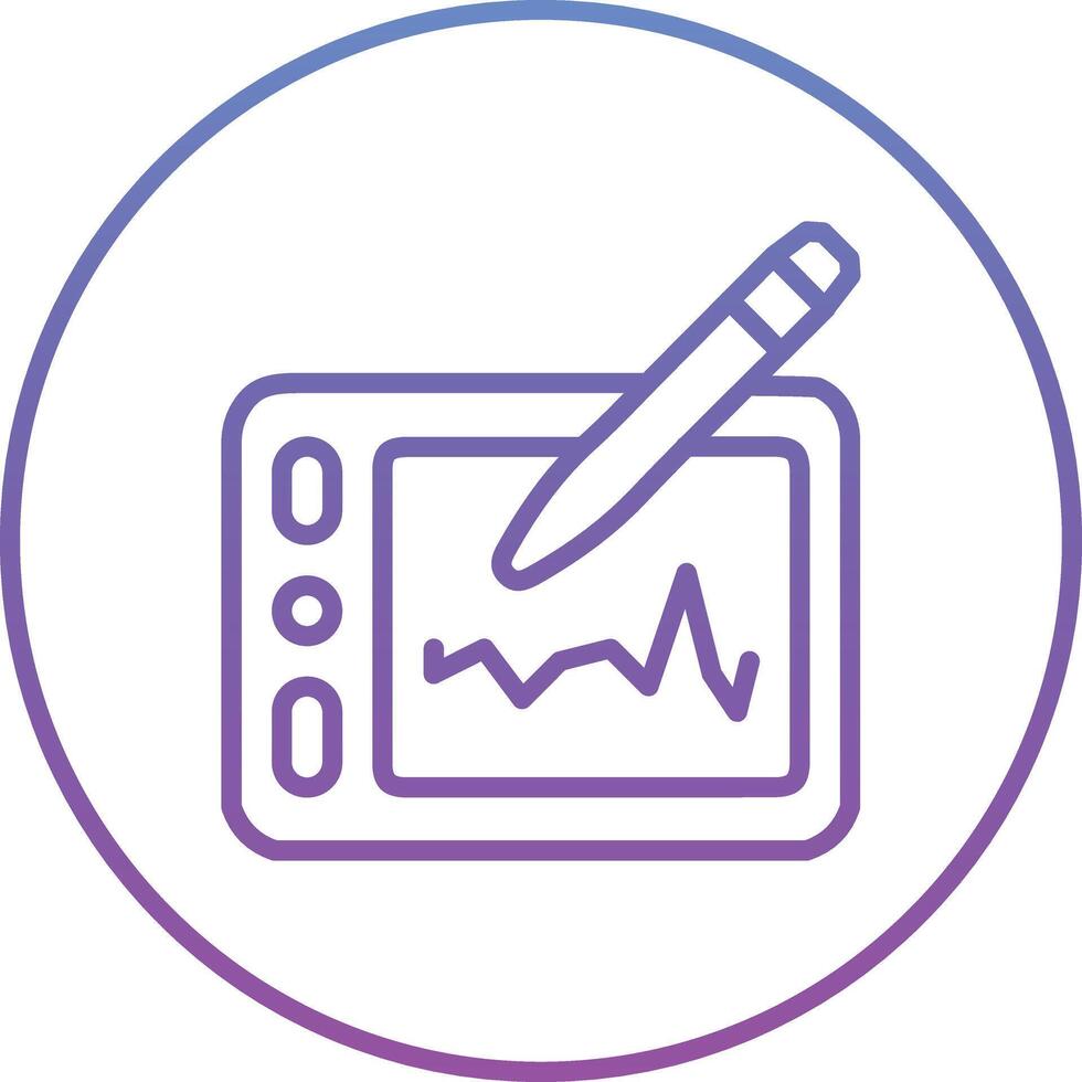 grafico tavoletta vettore icona