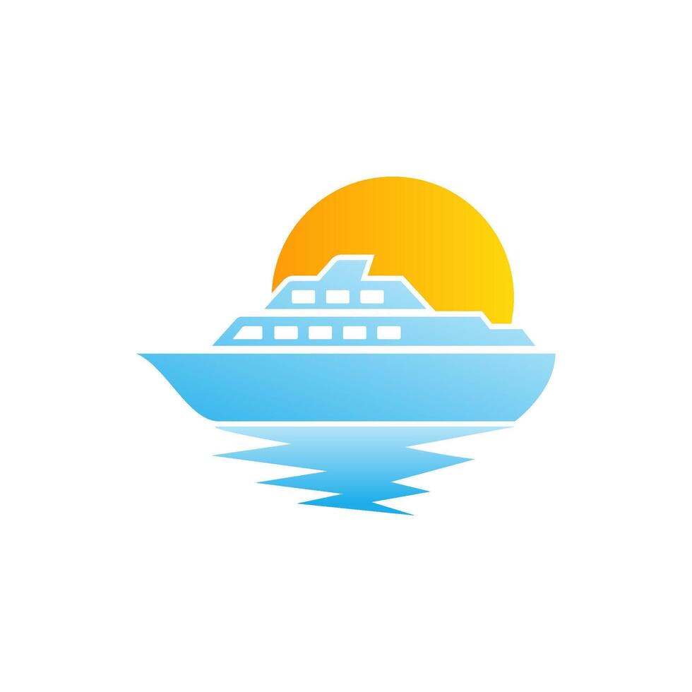 yacht logo astratto vettore modello. barca logo design modello vettore grafico il branding elemento.