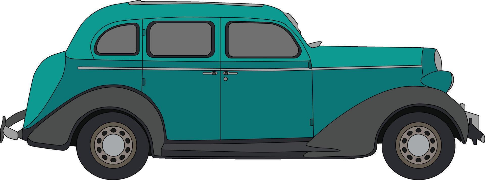 il auto vettore, linea arte, e illustrazione vettore