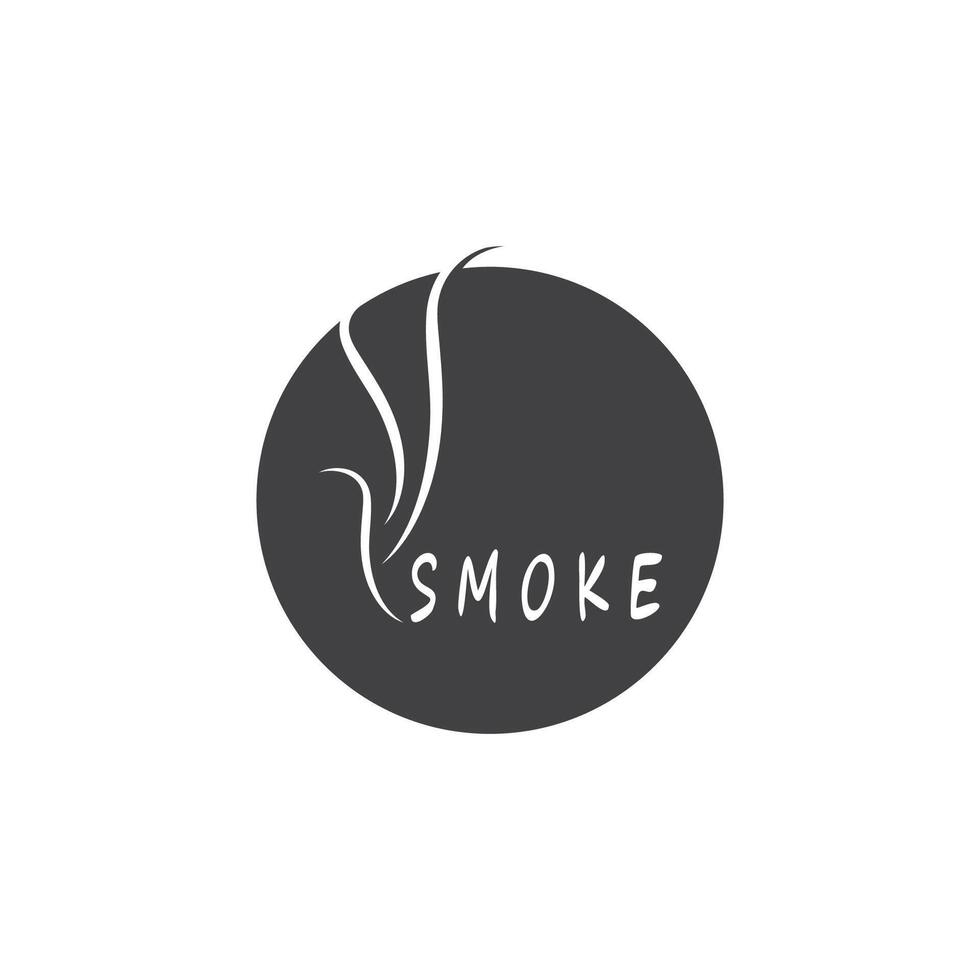 Fumo vapore logo vettore modello illustrazione