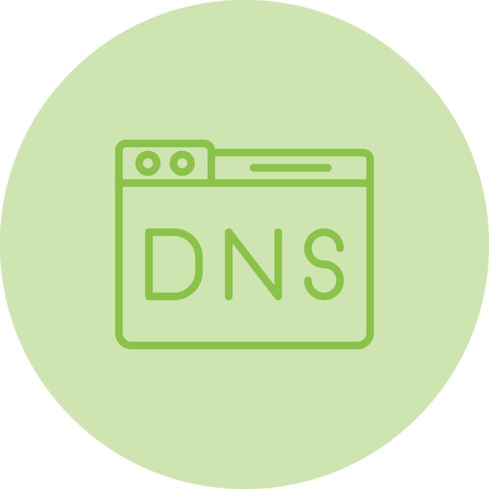 dominio dns gestione vettore icona