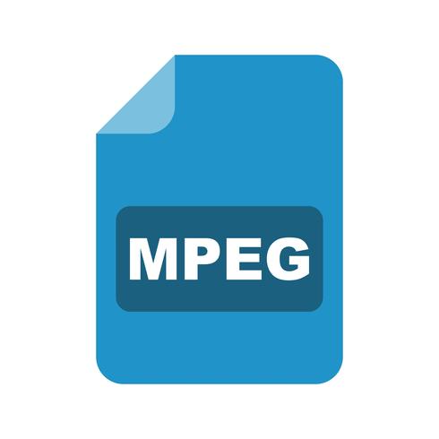 Icona vettoriale MPEG