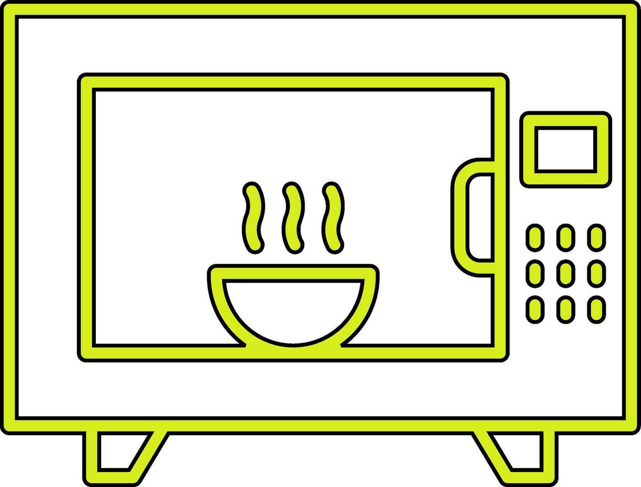 microonde forno vecto icona vettore