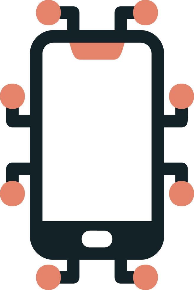 smartphone vecto icona vettore