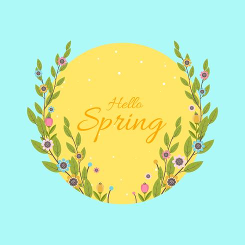 Illustrazione vettoriale di primavera sfondo