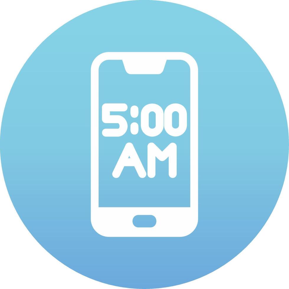 smartphone allarme vecto icona vettore