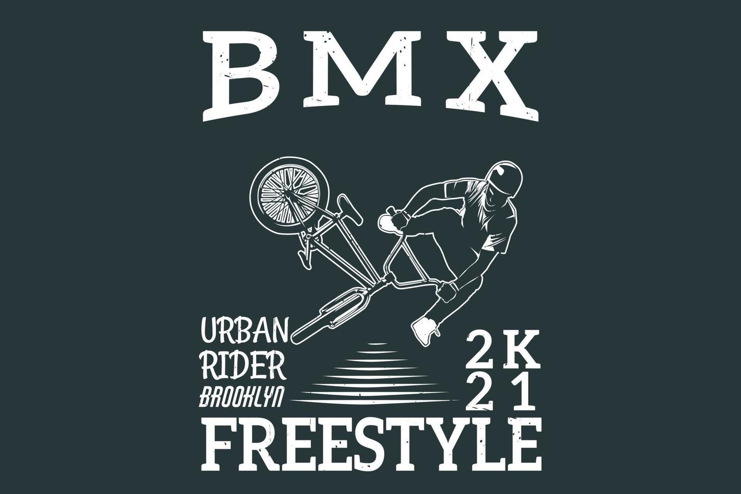 bike freestyle urban rider silhouette design vettore