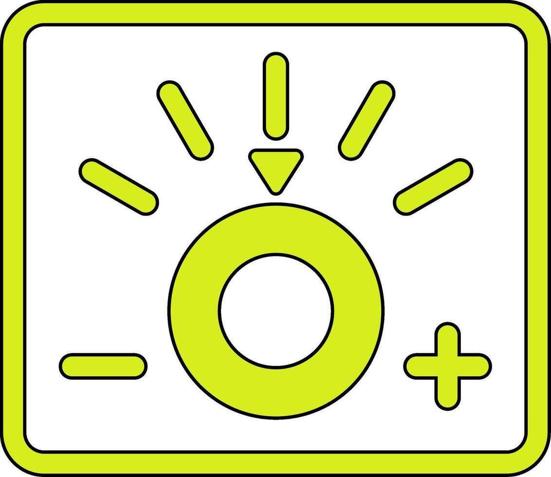 dimmer vecto icona vettore