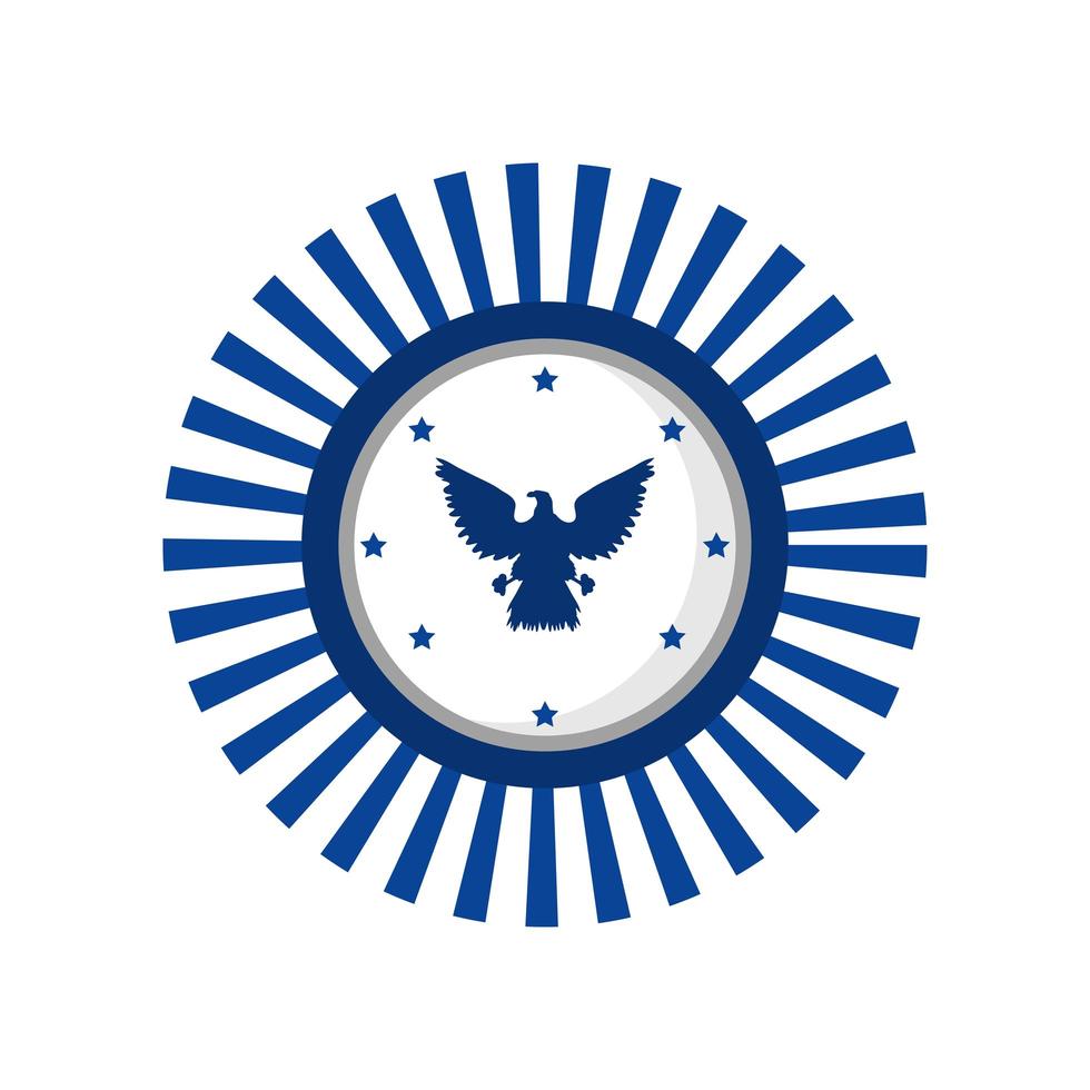emblema dell'aquila americana vettore